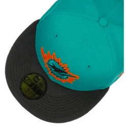 59Fifty Sideline 21 Dolphins Cap By New Era