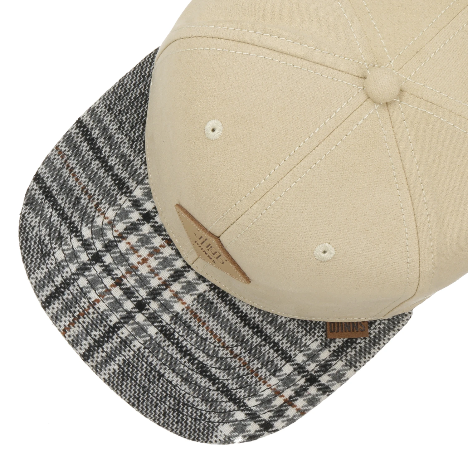 6P SB Check Tweed Rev. Cap By Djinns 1 6P SB Check Tweed Rev. Cap By Djinns
