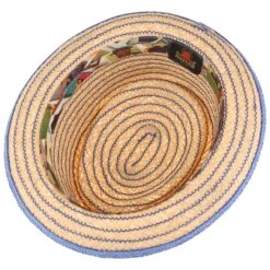 Andy Contrast Stitch Raffiahut By Mayser 7 Andy Contrast Stitch Raffiahut By Mayser -Hut Shopping Andy Contrast Stitch Raffiahut by Mayser natur blau.56379 2rf194