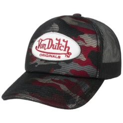 Camo Foam Trucker Cap By Von Dutch 18 Camo Foam Trucker Cap By Von Dutch -Hut Shopping Camo Foam Trucker Cap by Von Dutch schwarz rot.60527 rf178
