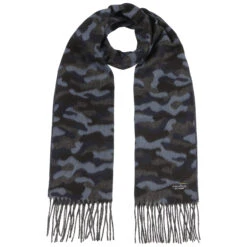 Camouflage Cashmink Schal By Fraas -Hut Shopping Camouflage Cashmink Schal by Fraas blau.59952 rf2