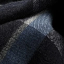 Check Kaschmirschal By Fraas -Hut Shopping Check Kaschmirschal by Fraas dunkelblau.64389 5rf192