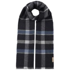 Check Kaschmirschal By Fraas -Hut Shopping Check Kaschmirschal by Fraas dunkelblau.64389 rf192