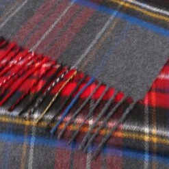 Checked Cashmink Schal By Lipodo -Hut Shopping Checked Cashmink Schal by Lipodo grau rot.54552 6rf181