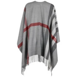 Checked Pattern Karoponcho By Fraas