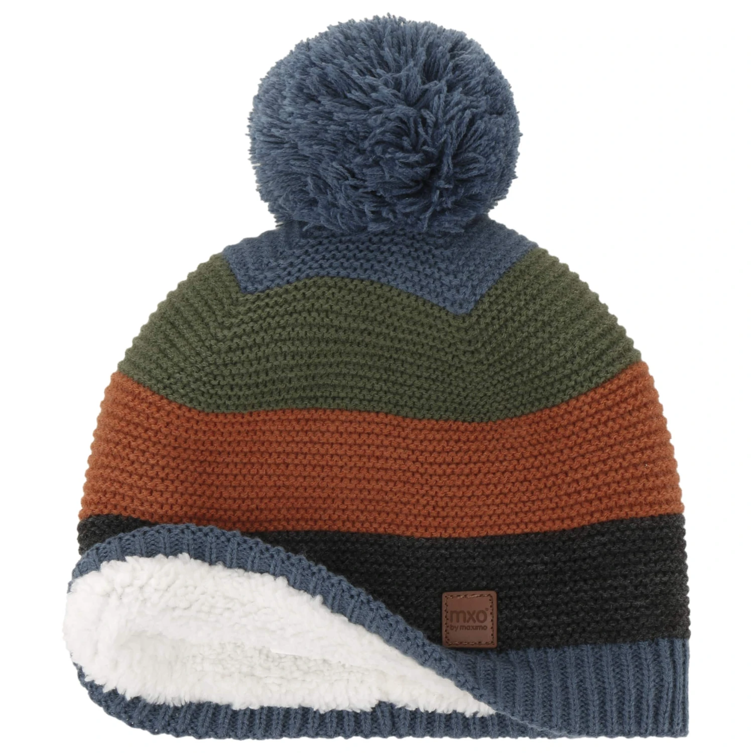 Colour Block Kids Bommelmütze By Maximo 2 Colour Block Kids Bommelmütze By Maximo – Bild 2