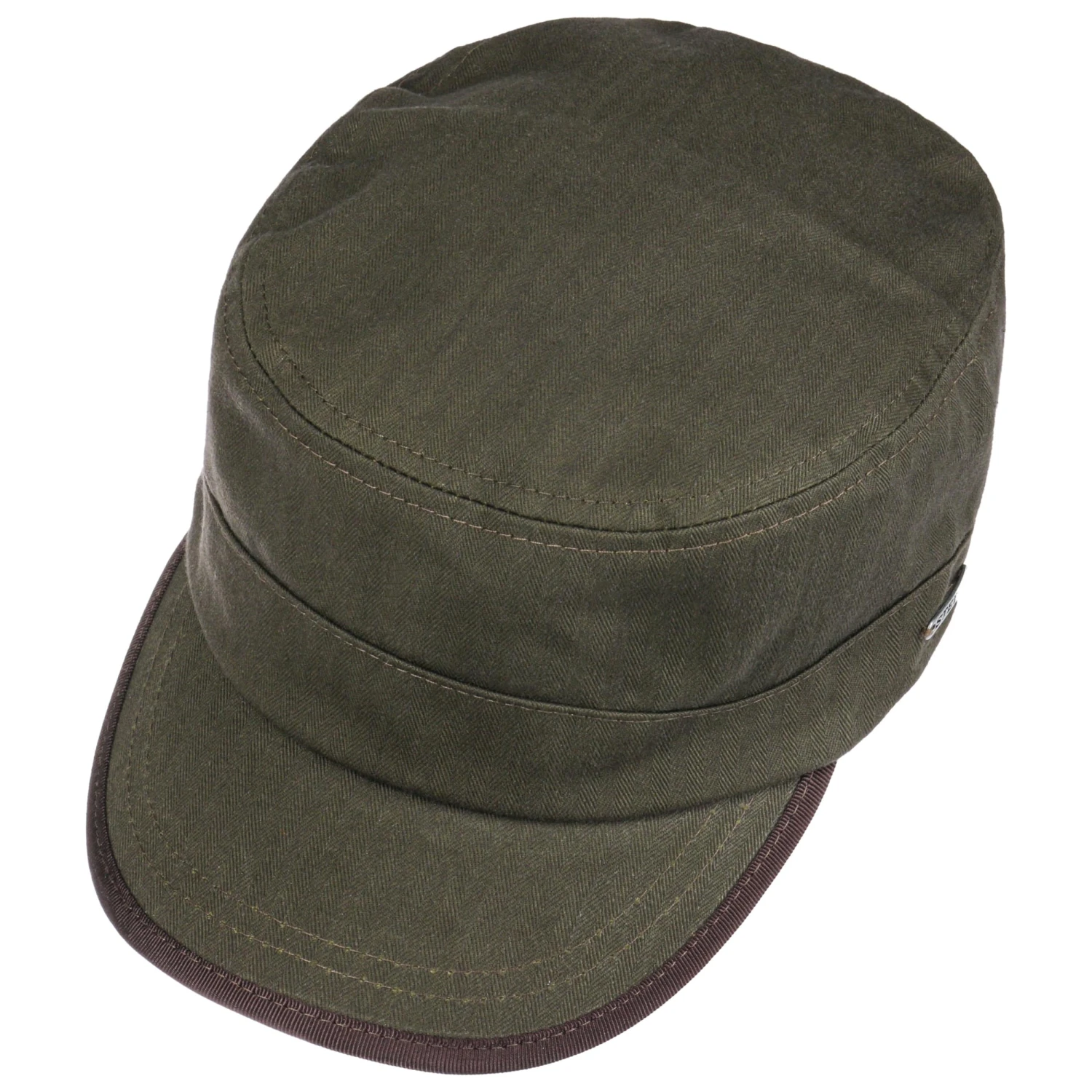 Cotton Herringbone Armycap By Stetson 1 Cotton Herringbone Armycap By Stetson