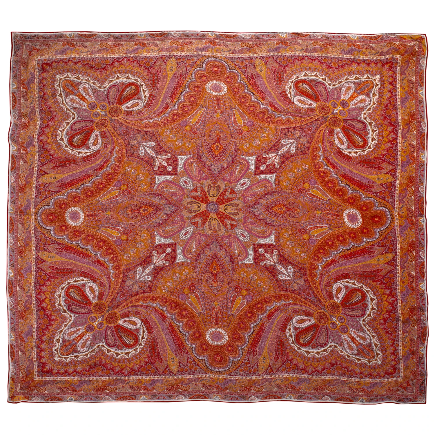 Delicate Paisley Seidentuch By Roeckl 2 Delicate Paisley Seidentuch By Roeckl – Bild 2