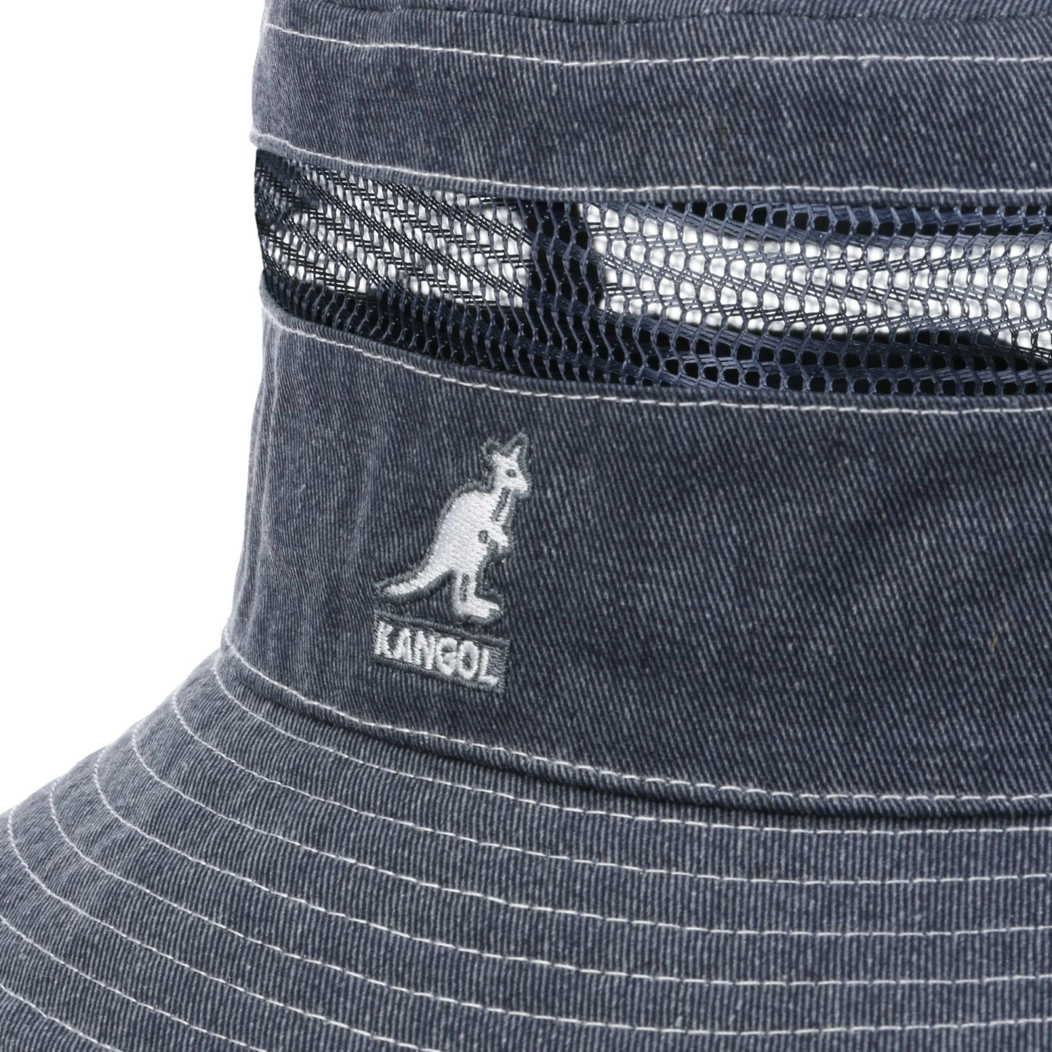 Distressed Cotton Mesh Bucket Stoffhut By Kangol 5 Distressed Cotton Mesh Bucket Stoffhut By Kangol – Bild 5
