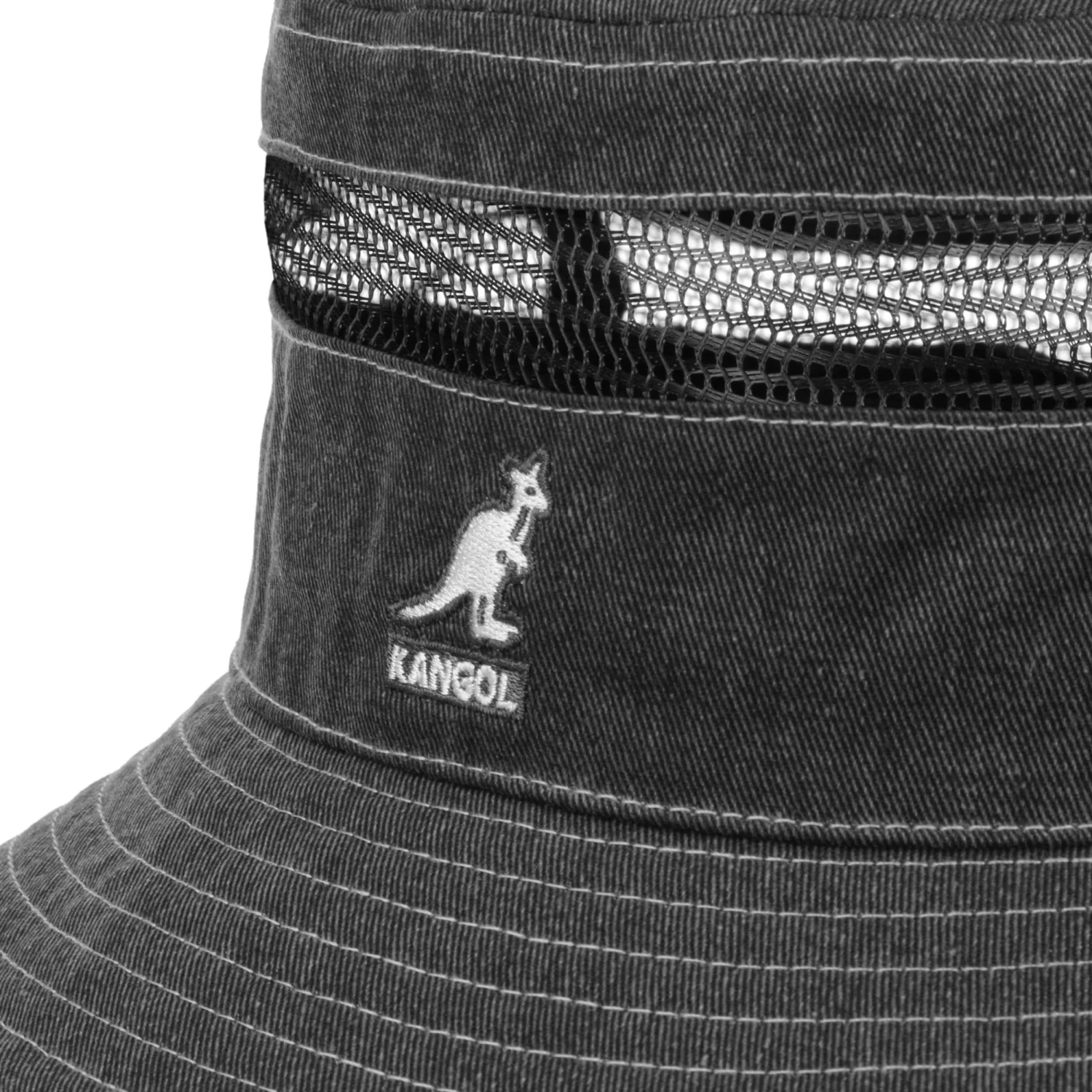 Distressed Cotton Mesh Bucket Stoffhut By Kangol 6 Distressed Cotton Mesh Bucket Stoffhut By Kangol – Bild 6