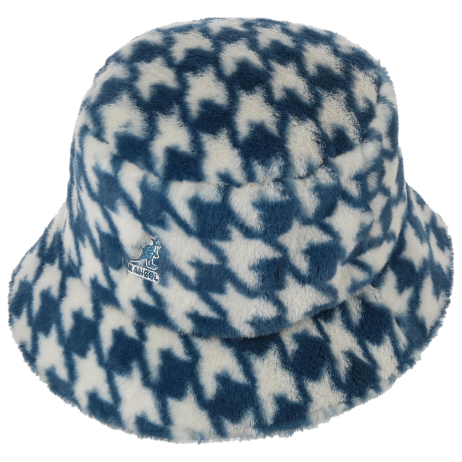 Faux Fur Houndstooth Bucket Stoffhut By Kangol 1 Faux Fur Houndstooth Bucket Stoffhut By Kangol