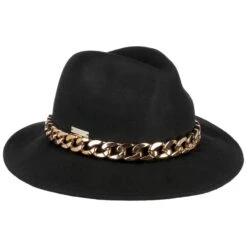 Fedora Wollhut Mit Kette By Seeberger 11 Fedora Wollhut Mit Kette By Seeberger -Hut Shopping Fedora Wollhut mit Kette by Seeberger schwarz.63269 rf4