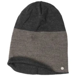 Fine Merino Twotone Oversize Beanie By Lierys