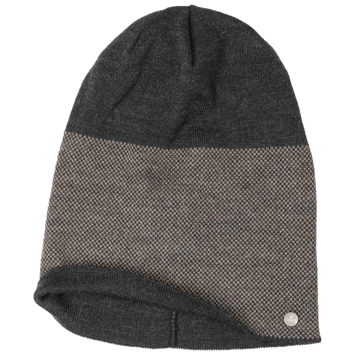 Fine Merino Twotone Oversize Beanie By Lierys 1 Fine Merino Twotone Oversize Beanie By Lierys