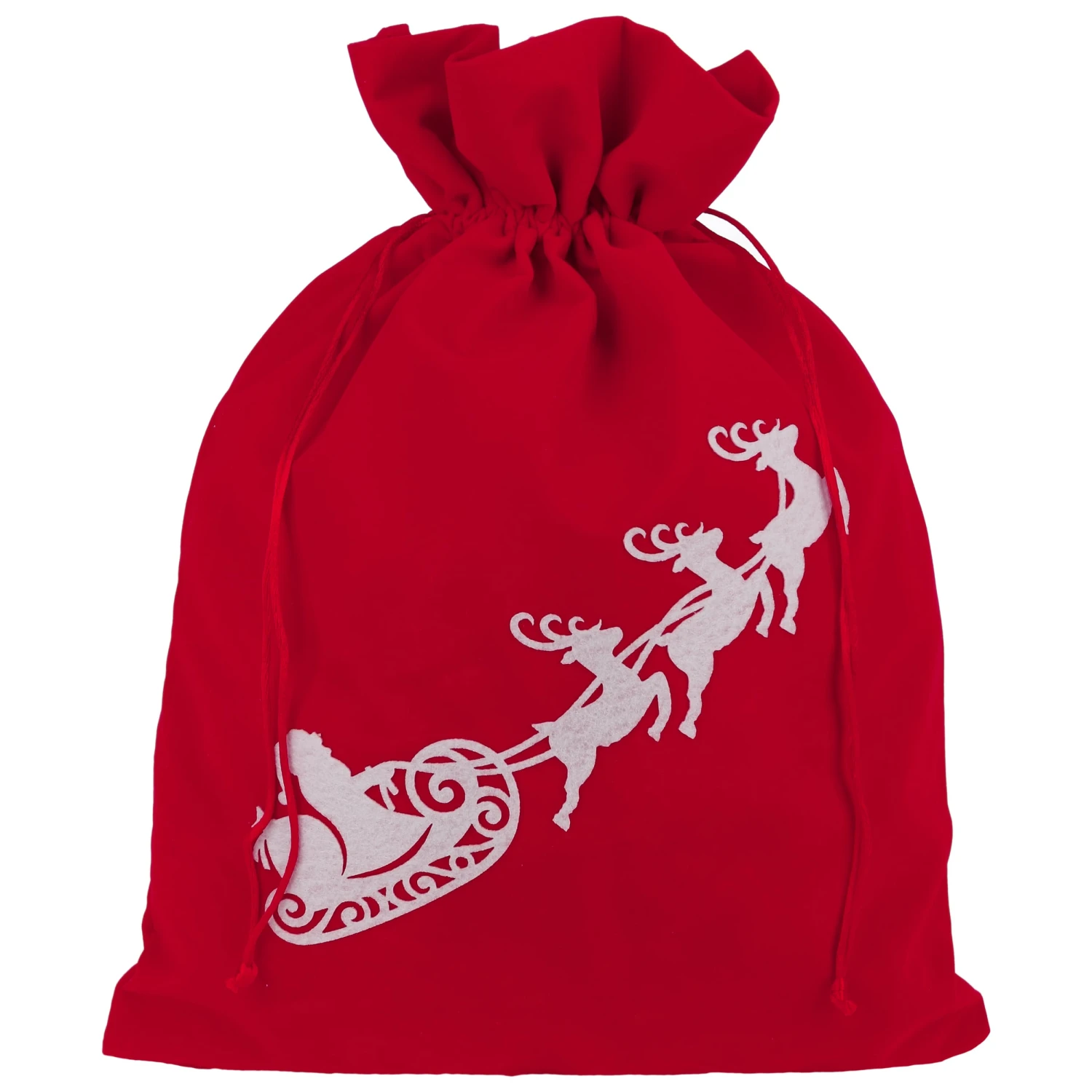 Geschenkbeutel Schlitten Samt 30 Cm X 40 Cm 3 Geschenkbeutel Schlitten Samt 30 Cm X 40 Cm – Bild 3