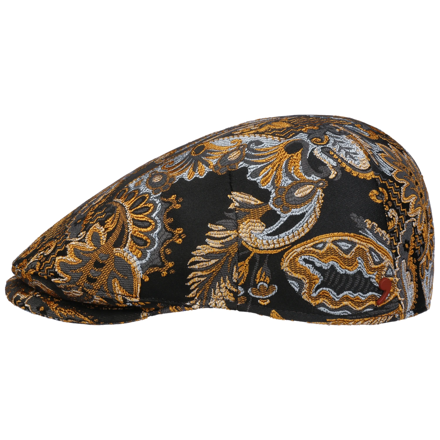 Golden Paisley Flatcap By Alfonso DEste 2 Golden Paisley Flatcap By Alfonso DEste – Bild 2