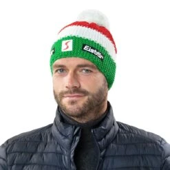 Green Stripe Pudelmütze By Eisbär 6 Green Stripe Pudelmütze By Eisbär -Hut Shopping Green Stripe Pudelmuetze by Eisbaer.37869 8