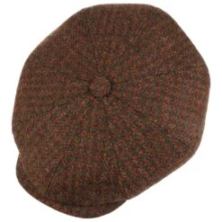 Hatteras Cubert Harris Tweed Flatcap By Stetson