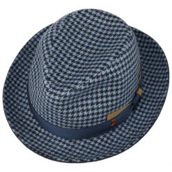 Houndstooth Fedora Wollhut By Alfonso D´Este