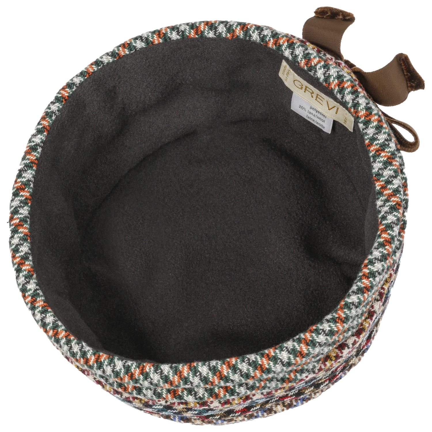 Houndstooth Toque Damenmütze By GREVI 2 Houndstooth Toque Damenmütze By GREVI – Bild 2