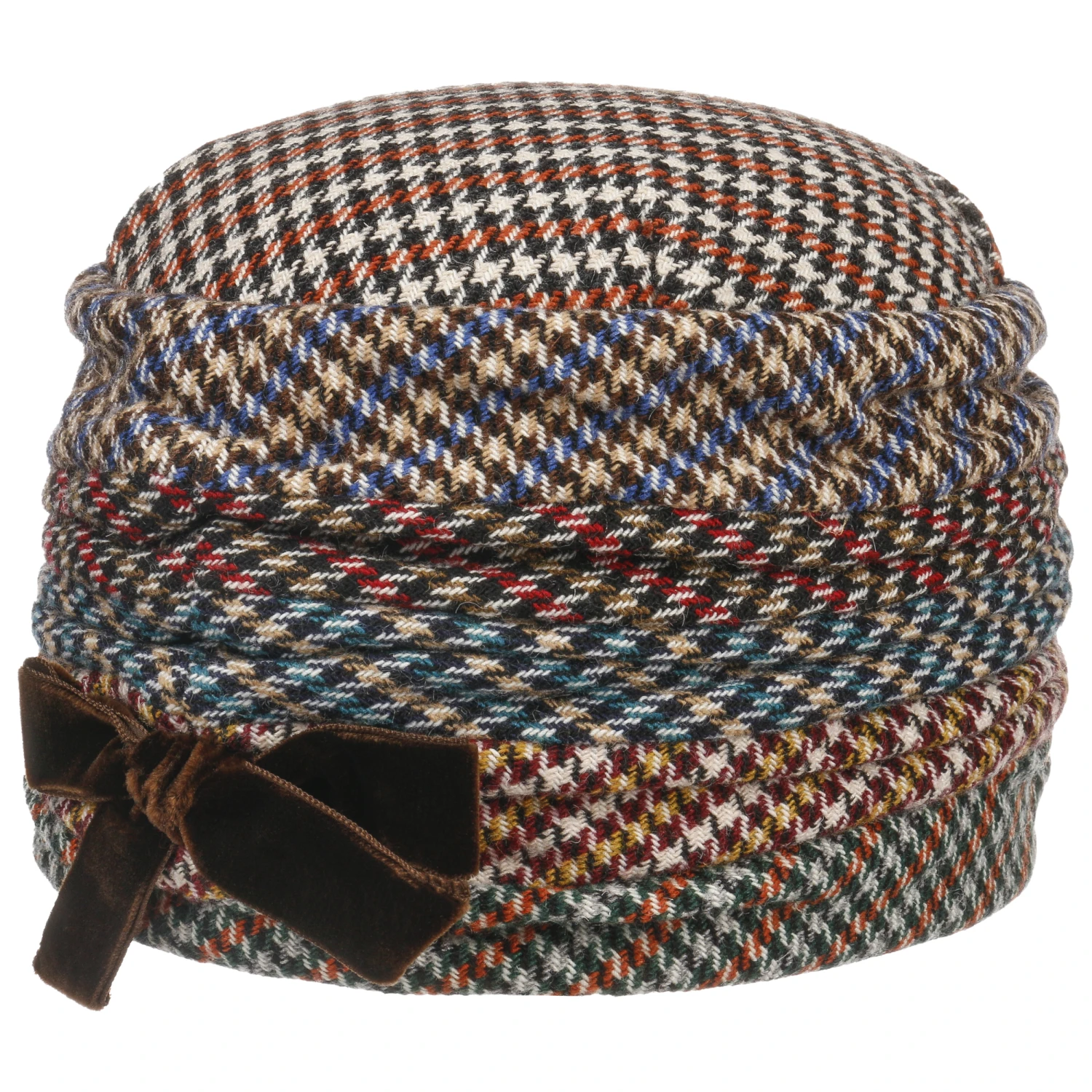 Houndstooth Toque Damenmütze By GREVI 3 Houndstooth Toque Damenmütze By GREVI – Bild 3