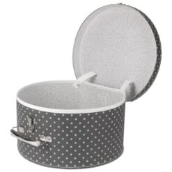 Hutkoffer Schwarz-Pünktchen By Lierys