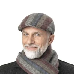 John Hanly Virgin Wool Schal -Hut Shopping John Hanly Virgin Wool Schal.57806 8