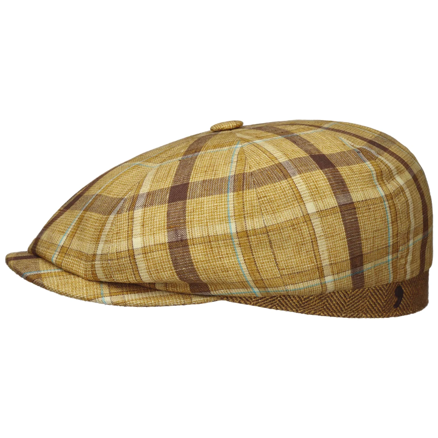 Kyoto Check Flatcap By Alfonso DEste 2 Kyoto Check Flatcap By Alfonso DEste – Bild 2