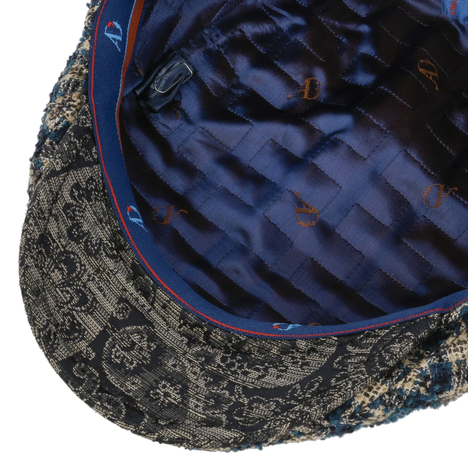 Landio Bouclé Check Flatcap By Alfonso DEste 2 Landio Bouclé Check Flatcap By Alfonso DEste – Bild 2