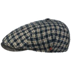 Landio Bouclé Check Flatcap By Alfonso DEste 7 Landio Bouclé Check Flatcap By Alfonso DEste -Hut Shopping Landio Boucle Check Flatcap by Alfonso D Este petrol.63712 rf43