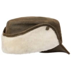 Leder Armycap Mit Ohrenklappen By Lierys -Hut Shopping Leder Armycap mit Ohrenklappen by Lierys dunkelbraun.48619 3rf17