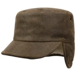 Leder Armycap Mit Ohrenklappen By Lierys -Hut Shopping Leder Armycap mit Ohrenklappen by Lierys dunkelbraun.48619 6rf17