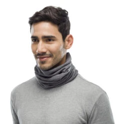 Light Grey Melange Merino Wool Schal By BUFF 10 Light Grey Melange Merino Wool Schal By BUFF -Hut Shopping Light Grey Melange Merino Wool Schal by BUFF.58090 8