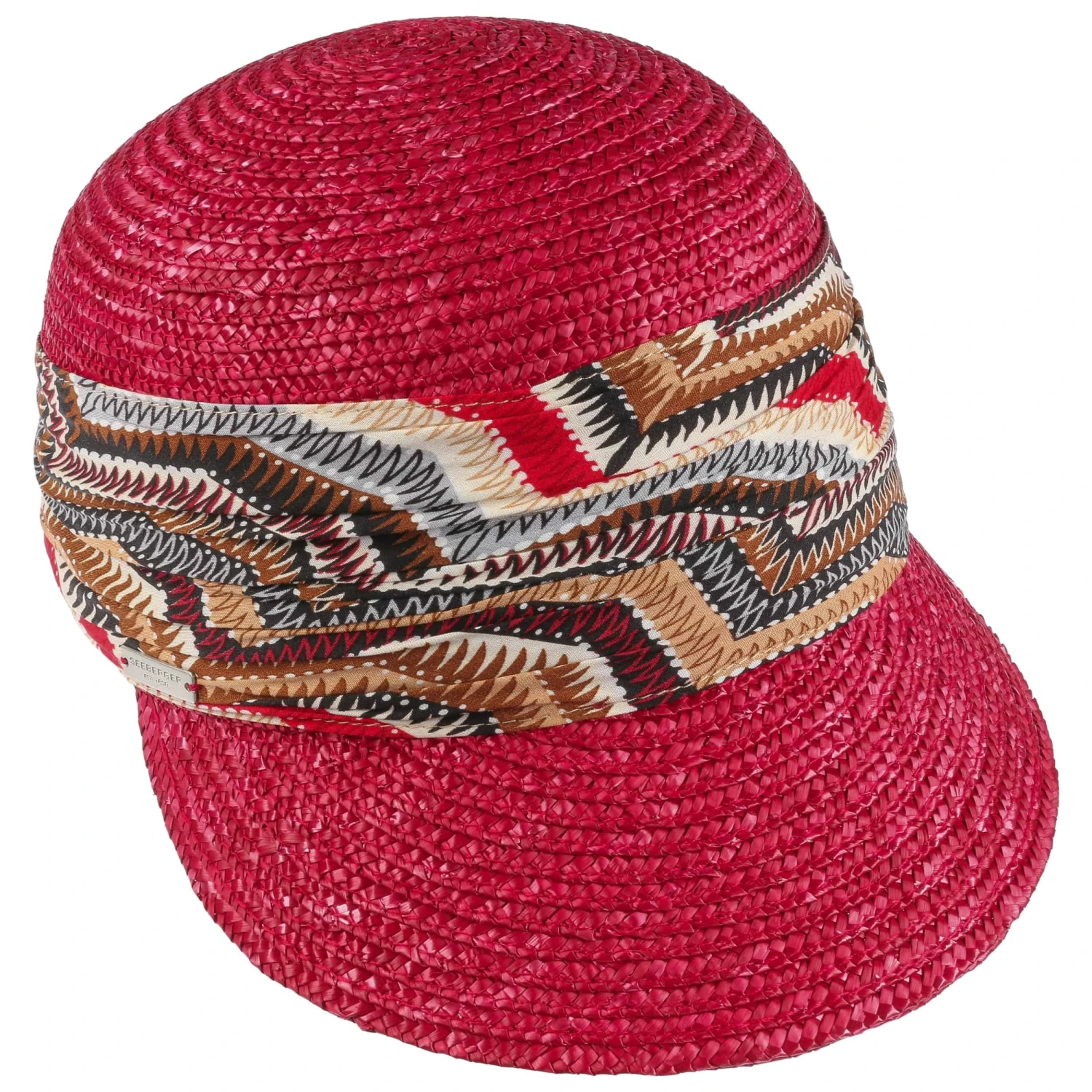 Lioma Strohcap Mit Ethnomuster By Seeberger 2 Lioma Strohcap Mit Ethnomuster By Seeberger – Bild 2