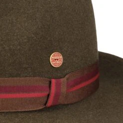 Maleo Stripes Trilby Wollhut By Mayser -Hut Shopping Maleo Stripes Trilby Wollhut by Mayser braun.63512 4rf11