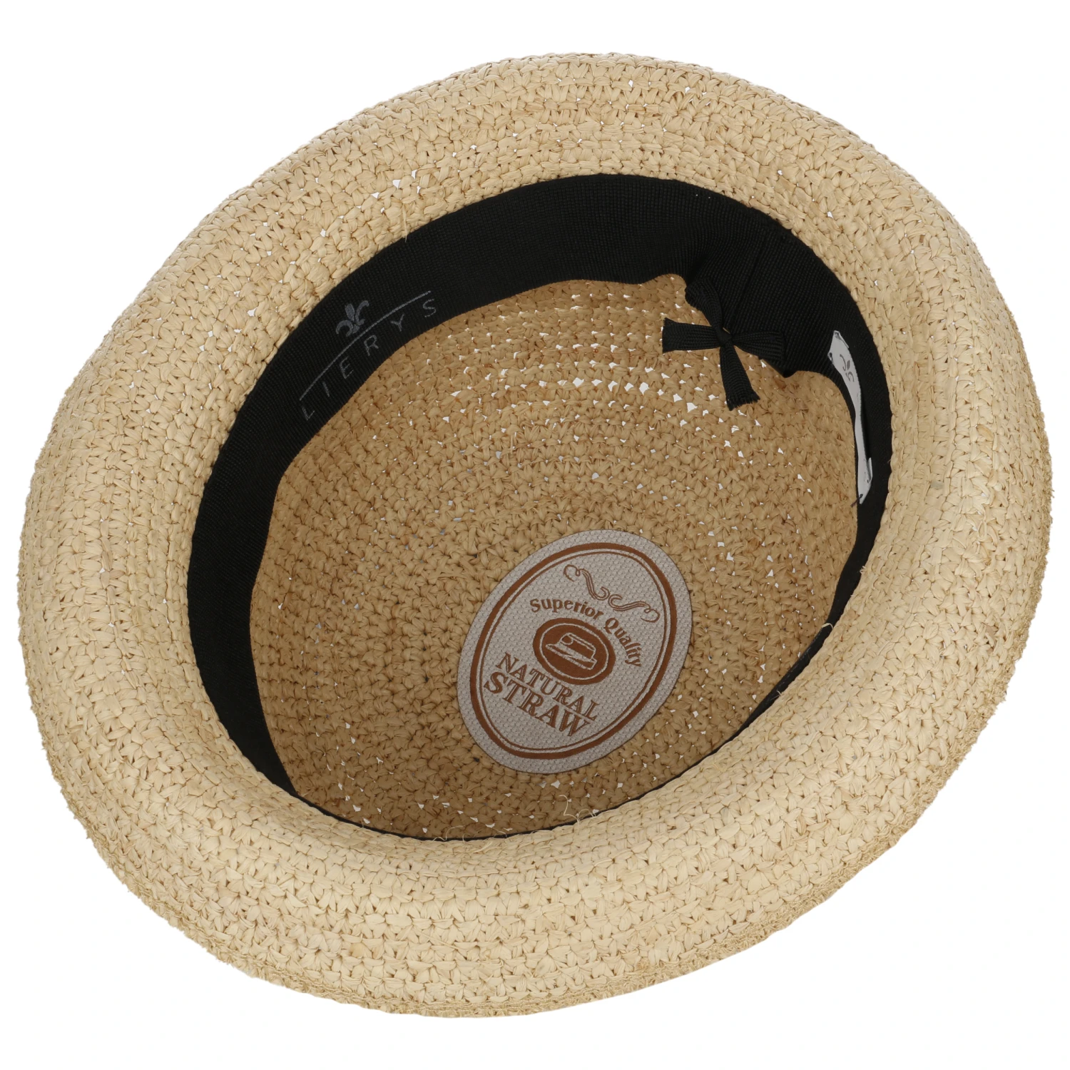 Melone Raffiastroh Mit Denimband By Lierys 2 Melone Raffiastroh Mit Denimband By Lierys – Bild 2