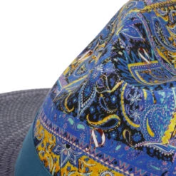 Palcanto Panama Brim Leinenhut By Alfonso DEste -Hut Shopping Palcanto Panama Brim Leinenhut by Alfonso D Este blau gelb.61693 5rf217