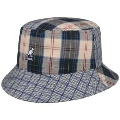 Plaid Mashup Bucket Fischerhut By Kangol -Hut Shopping Plaid Mashup Bucket Fischerhut by Kangol hellblau.65485 rf9