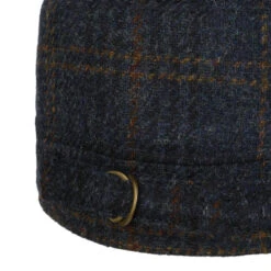 Shetland Wool Check Armycap By Mayser -Hut Shopping Shetland Wool Check Armycap by Mayser blau.63492 3rf2