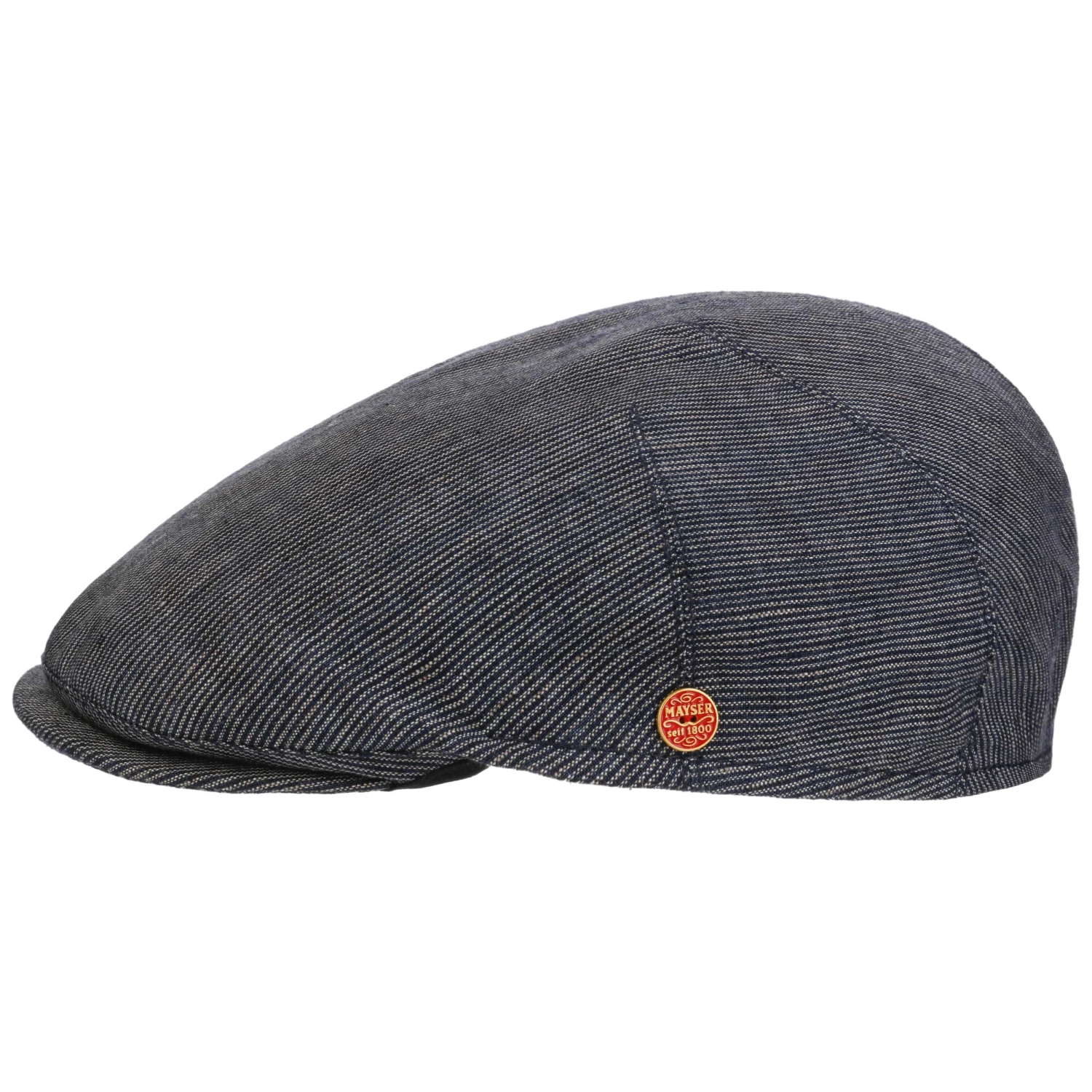 Sidney Leinen Stripes Flatcap By Mayser 2 Sidney Leinen Stripes Flatcap By Mayser – Bild 2