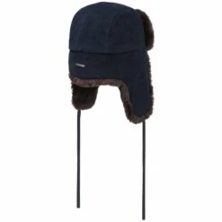 Soft Cotton Fliegermütze By Stetson -Hut Shopping Soft Cotton Fliegermuetze by Stetson dunkelblau.56559 3rf192