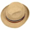 Tricolour Band Crochet Trilby By Lierys