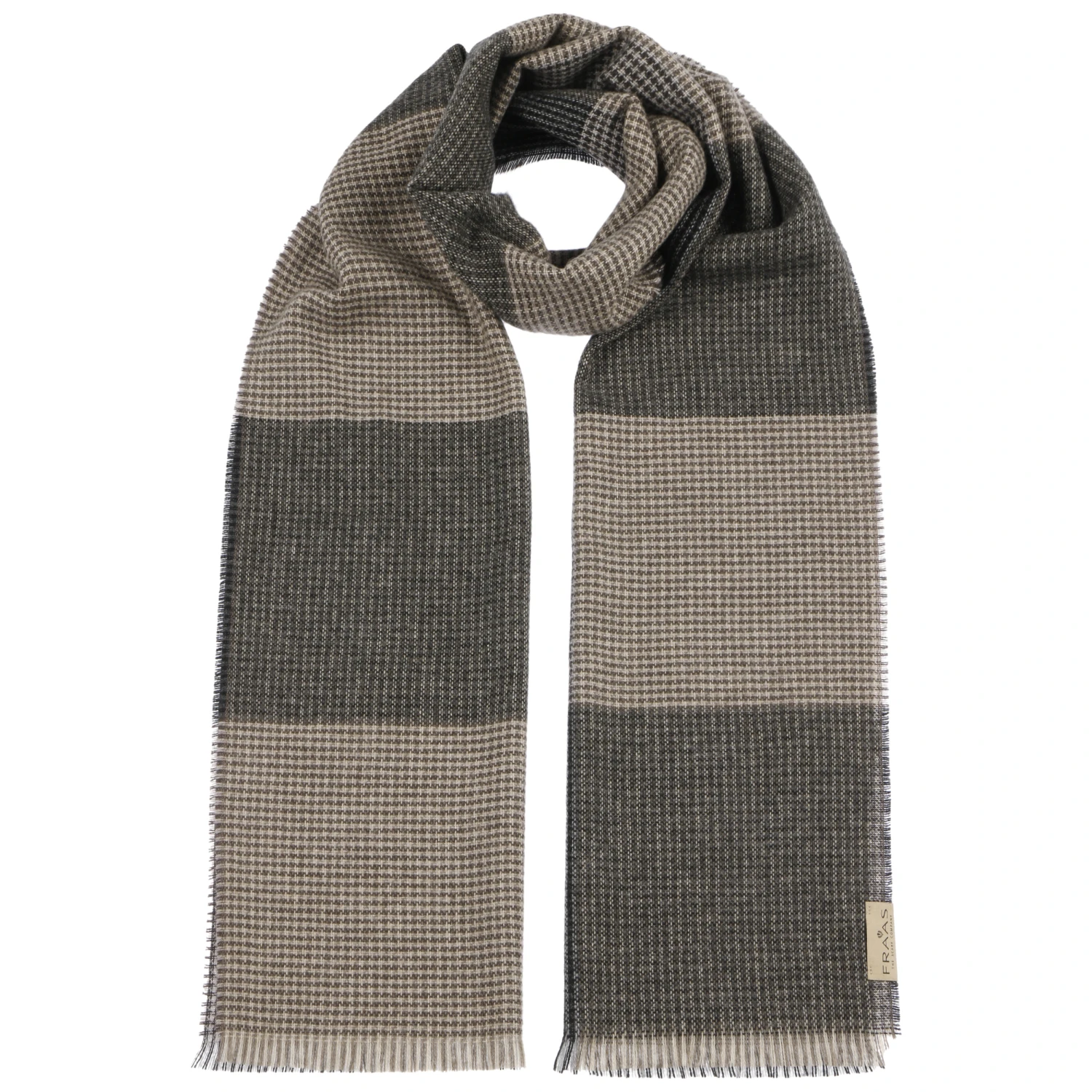 Tricolour Check Kaschmirschal By Fraas 4 Tricolour Check Kaschmirschal By Fraas – Bild 4