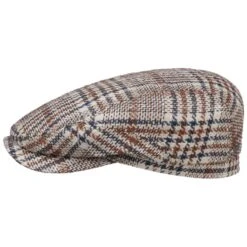 Trisco Seide-Wolle Flatcap By Stetson -Hut Shopping Trisco Seide Wolle Flatcap by Stetson beige blau.58132 rf212