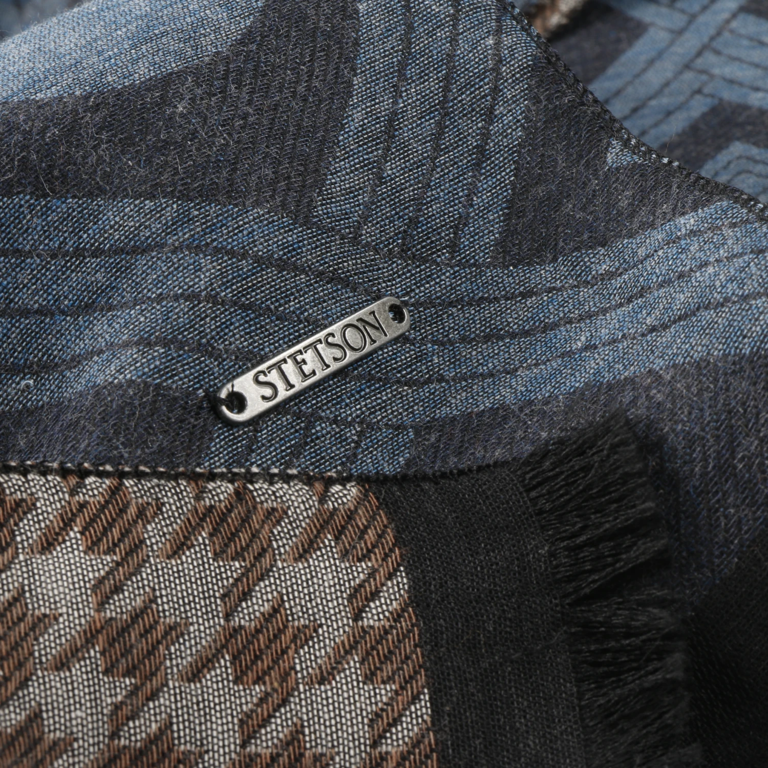 Two Patterns Baumwollschal By Stetson 1 Two Patterns Baumwollschal By Stetson