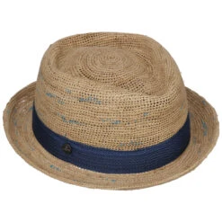 Twotone Crochet Pork Pie Strohhut By Lierys