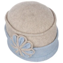 Twotone Walkmütze Mit Blume By Seeberger 13 Twotone Walkmütze Mit Blume By Seeberger -Hut Shopping Twotone Walkmuetze mit Blume by Seeberger hellblau.63299 1rf9