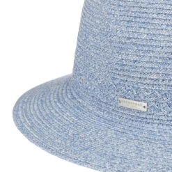 Venanzia Fedora Strohhut By Seeberger -Hut Shopping Venanzia Fedora Strohhut by Seeberger blau.61481 4rf2