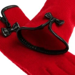 Woolmark Handschuhe Mit Lederpaspel 12 Woolmark Handschuhe Mit Lederpaspel -Hut Shopping Woolmark Handschuhe mit Lederpaspel rot.41922 4rf3