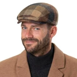 Zachery Virgin Wool Flatcap By Lierys -Hut Shopping Zachery Virgin Wool Flatcap by Lierys.62679 8